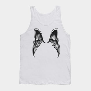 Black wing Tank Top